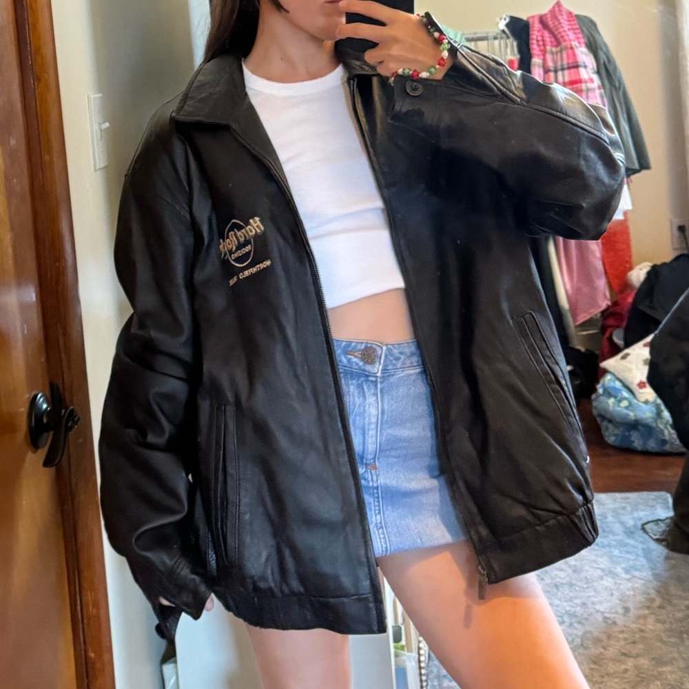 Hard Rock Cafe leather jacket